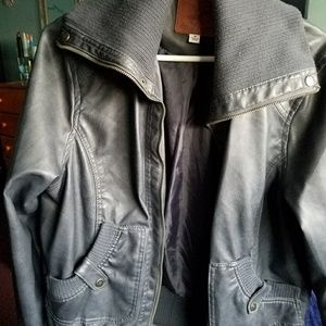 Faux leather jacket